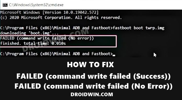Fastboot failed