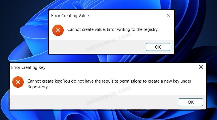 Type value error missing. Nuke Error writing. Cant create New Key in clsid.